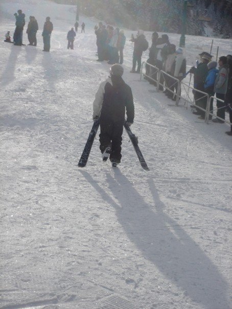 Hiking at the railjam