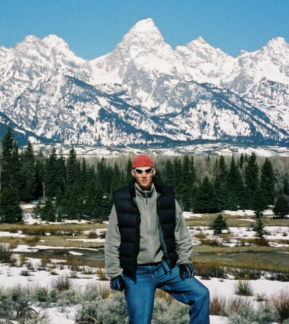 Hiking the base of the Grand Teton..spectacular scenery....so many lines...