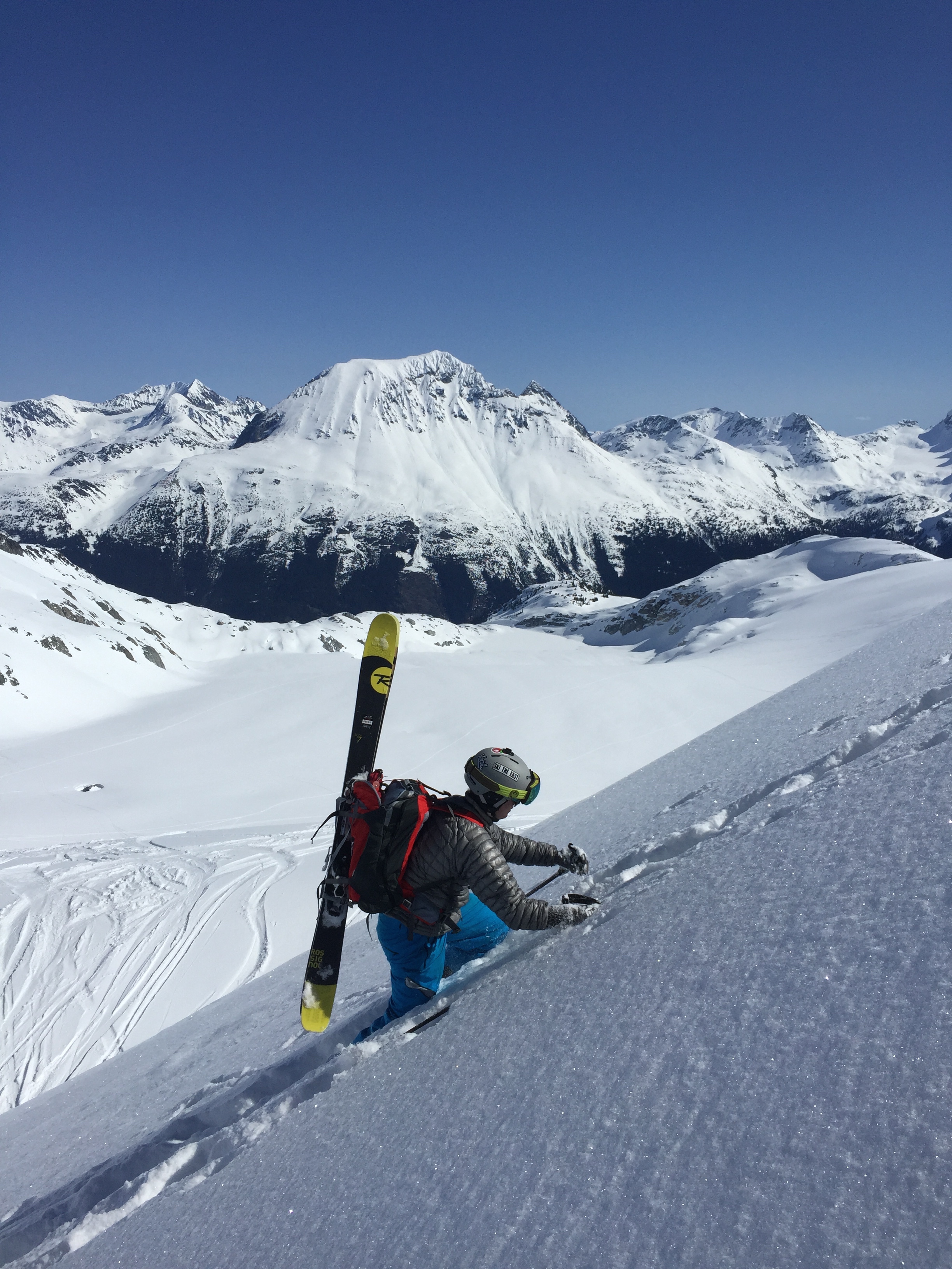 Hiking up Spearhead Glacier