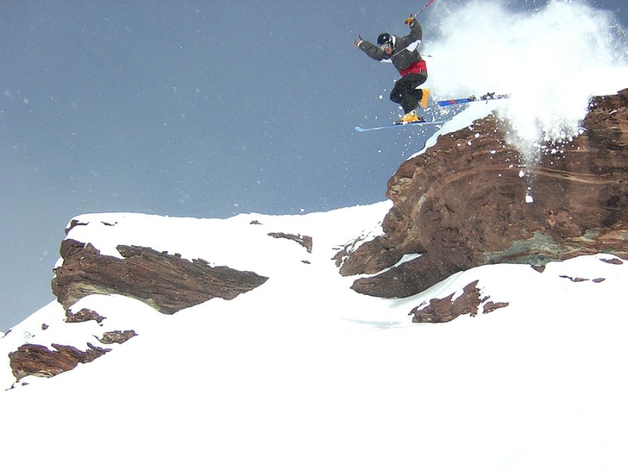 hit a rock before droppin a cliff