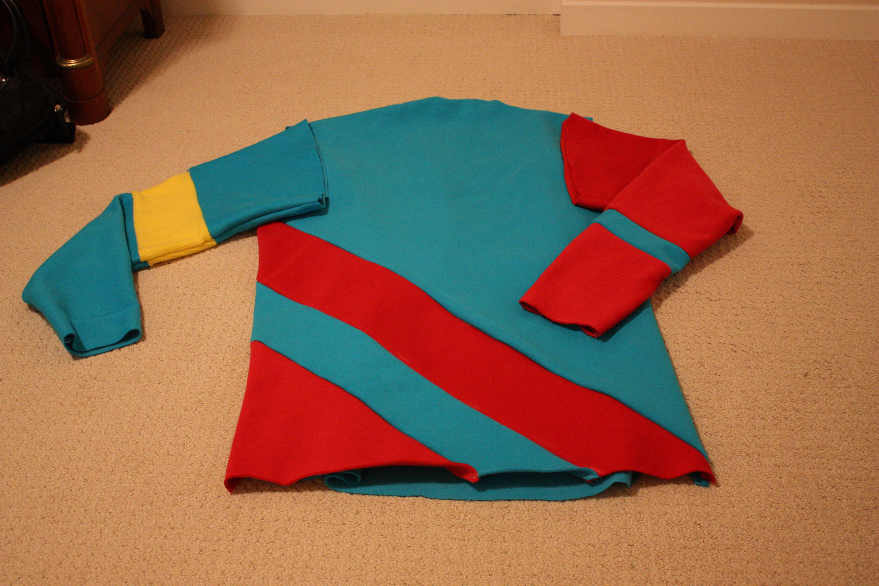 Homemade hoodie underway 1