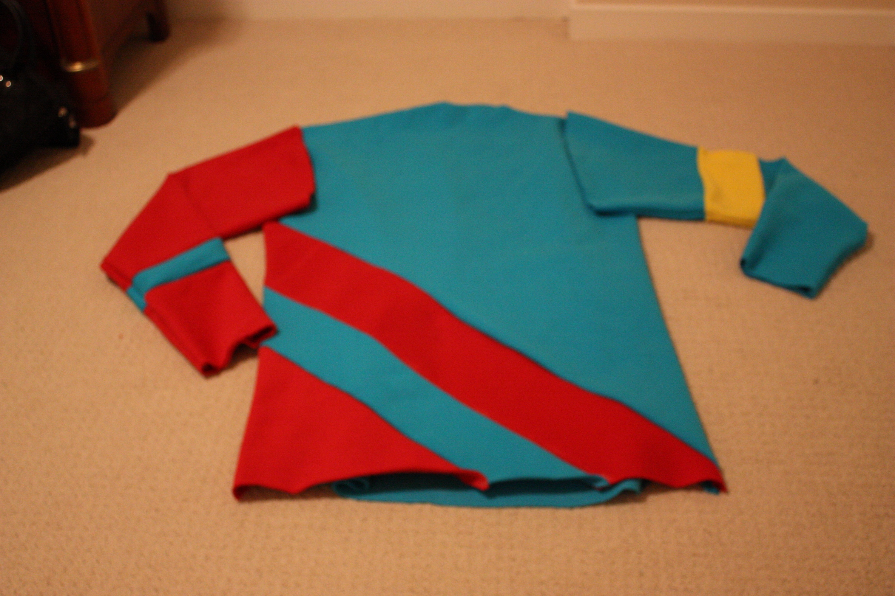 Homemade hoodie underway 2