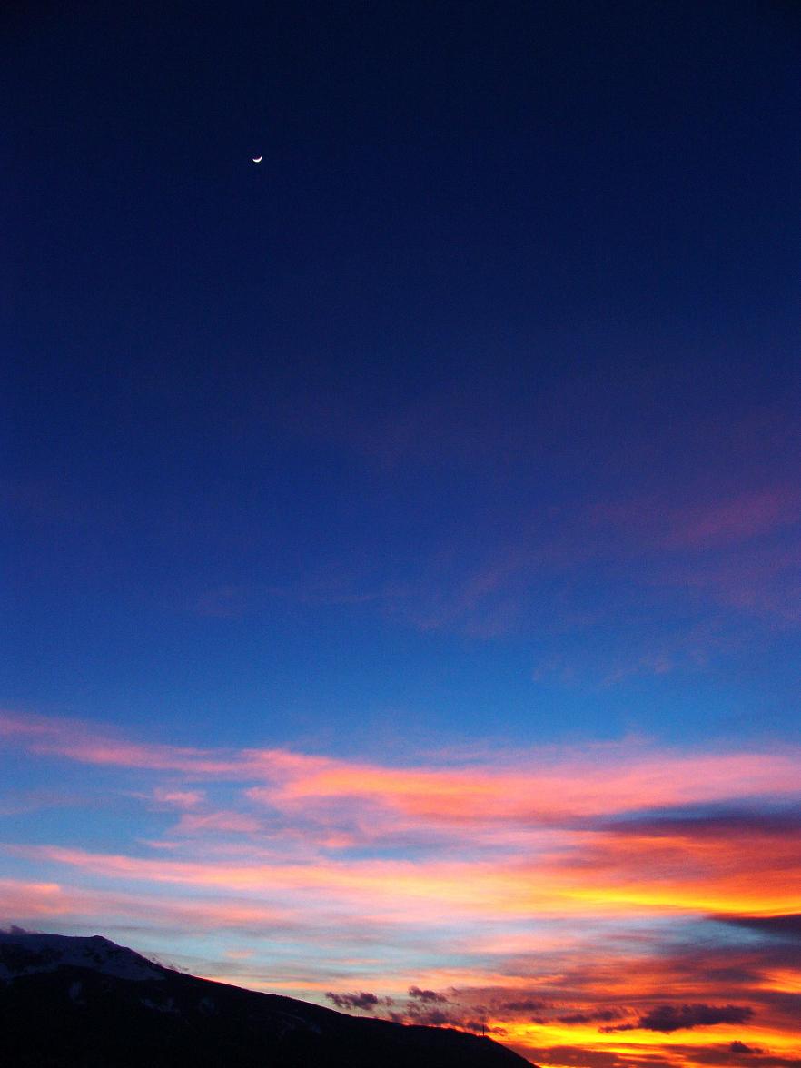 homeountain at sunset