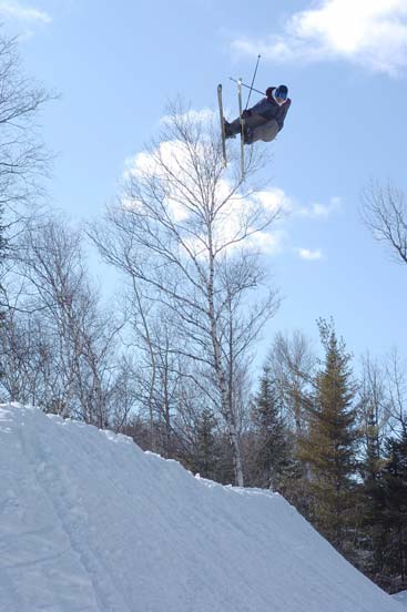  huge air on the spine