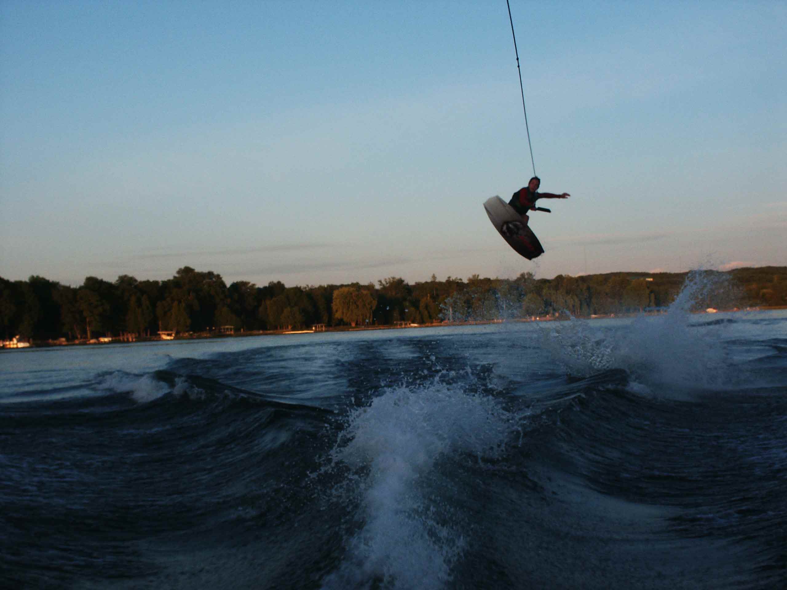 huge boost on lake charlivoix
