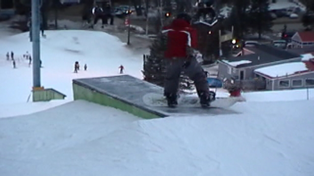 I do a boardslide on a box