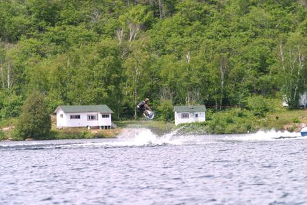 I got shot by a guy in a paddle boat