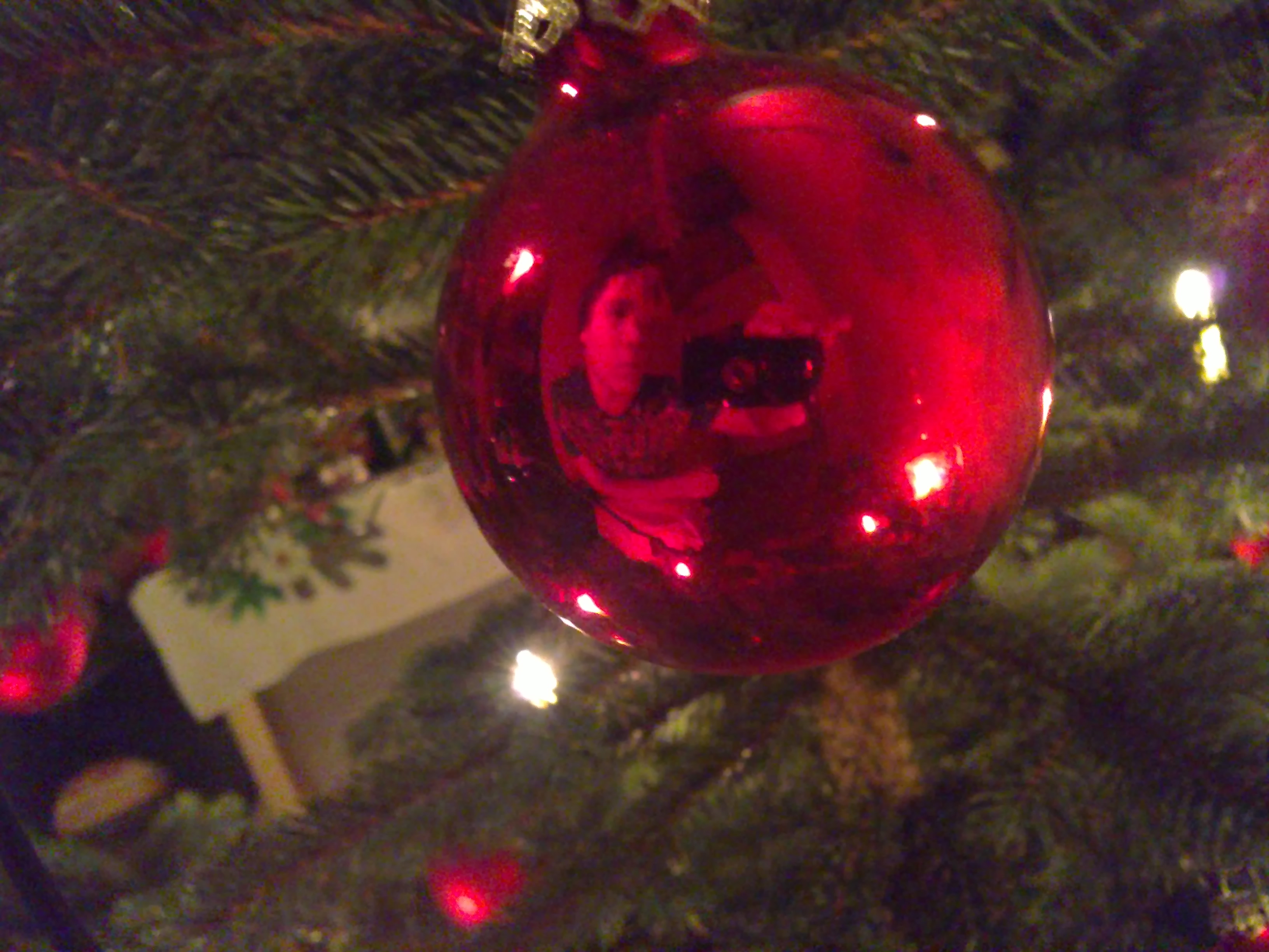 I in a christmas ball