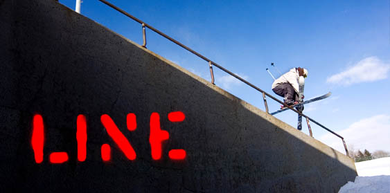 I put the line skis symbol in there in paint ( on comp) so i look pro