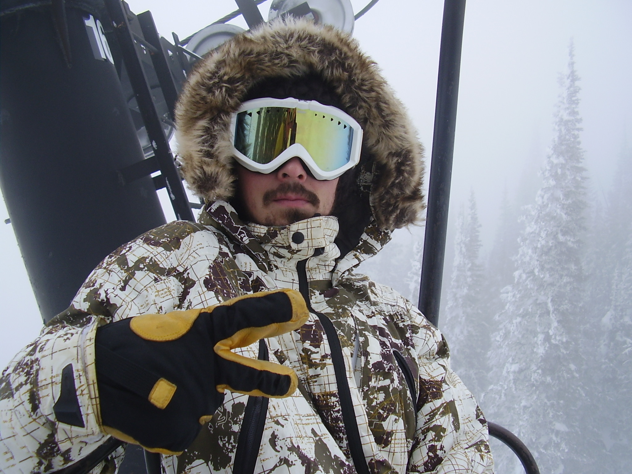 I think this guy has a capitiller on his lip