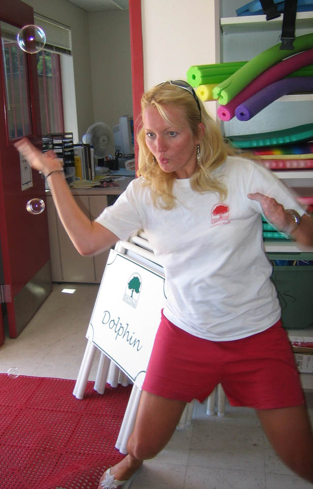 I totally kicked the bubbles' ass