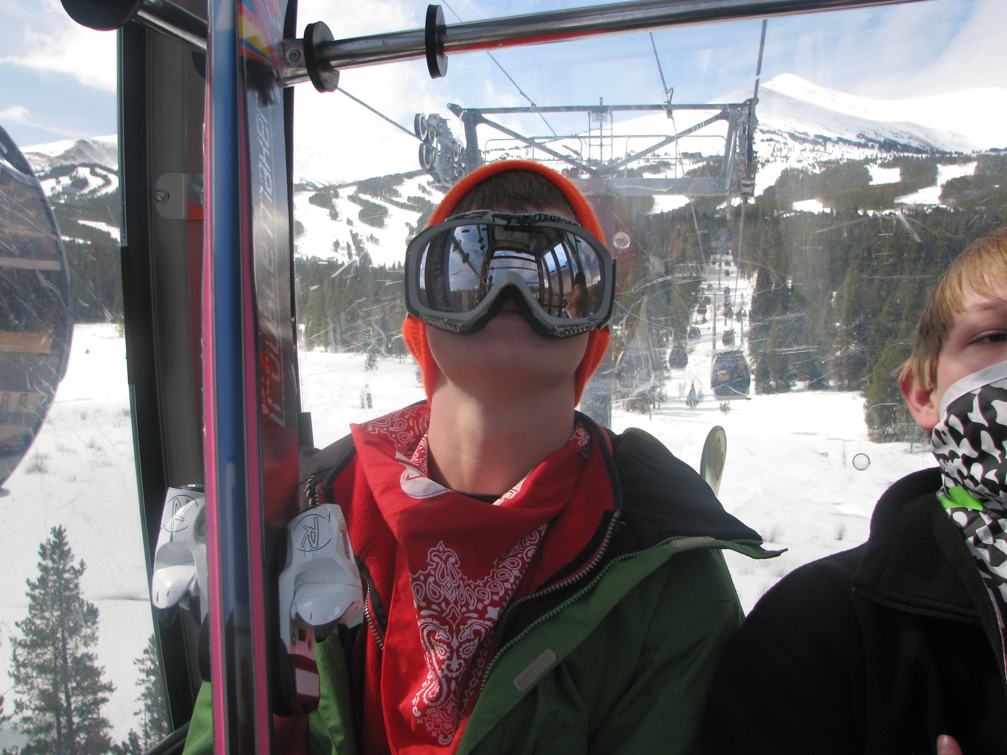 I wear my goggles below my nose