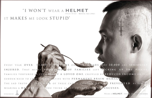 I won't wear a helmet