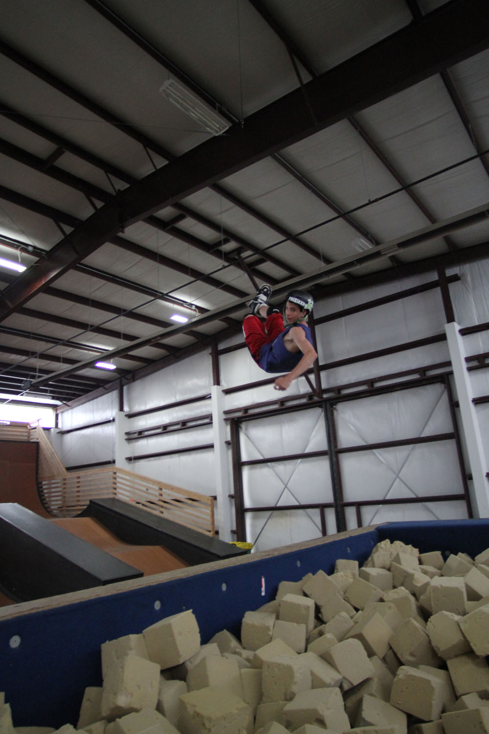 Ian King Inline into the foam pit
