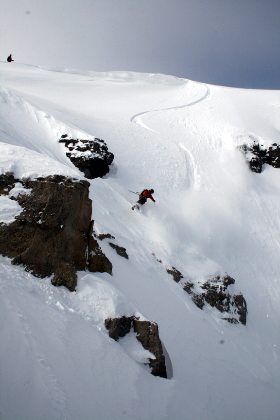 Icelantic Shoot - Scotty VerMerris - First Line Down Horseshoe Couloir on Icelantic Shaman - Jackson