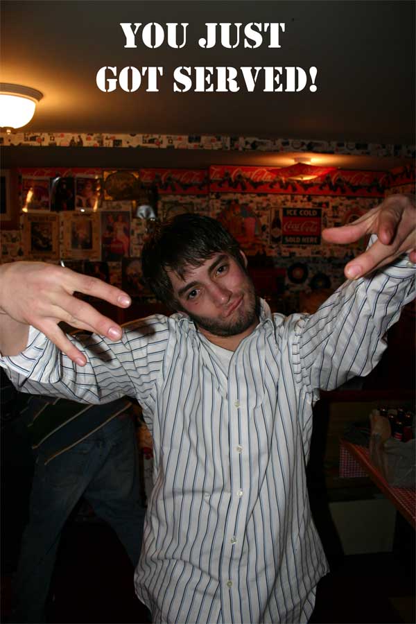 Iceman Cool serving it up!