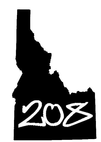 Idaho 208 sticker design