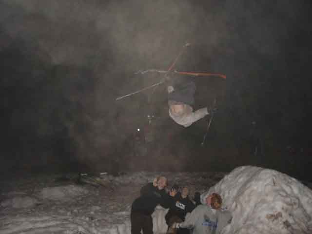 In the um "Fog"    backflip