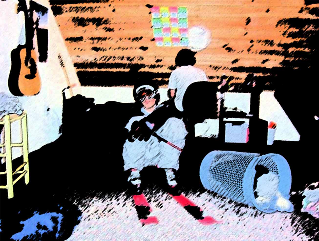 indoor skiin is so sick