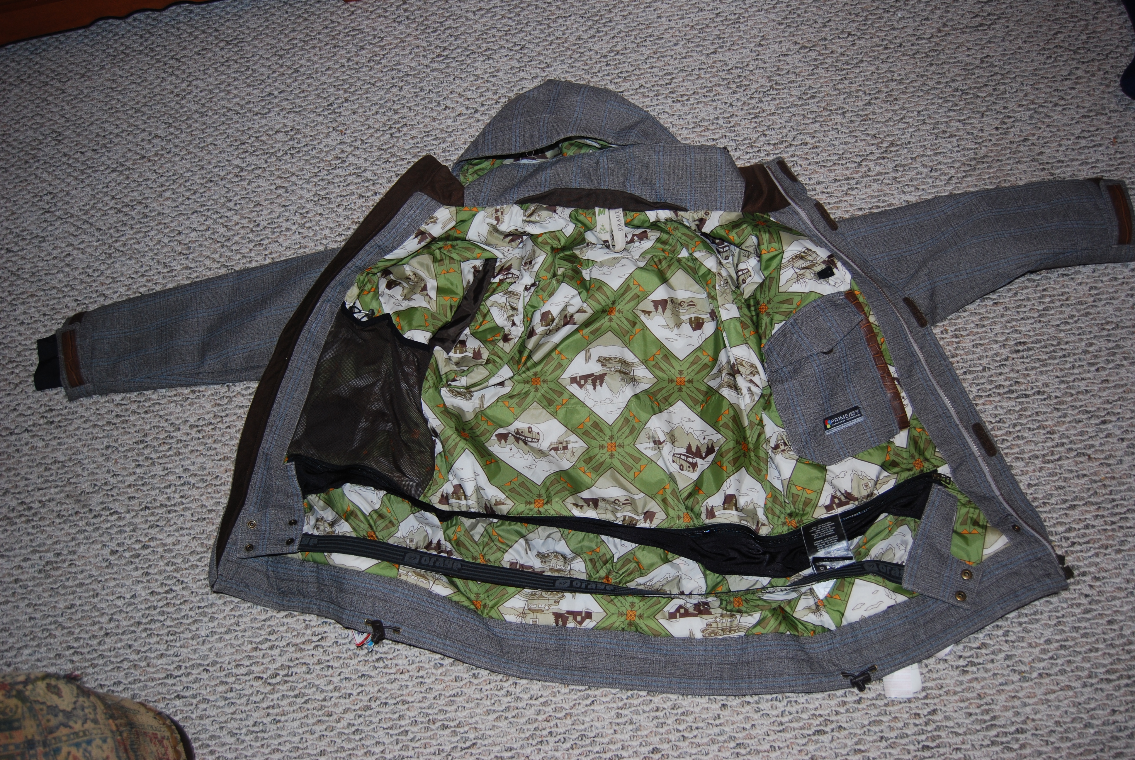 Inside of jacket