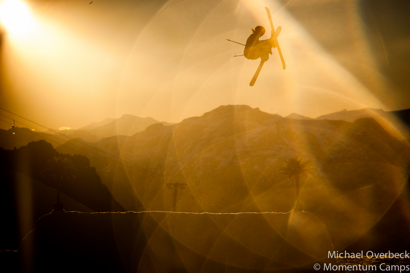 Into the setting sun.