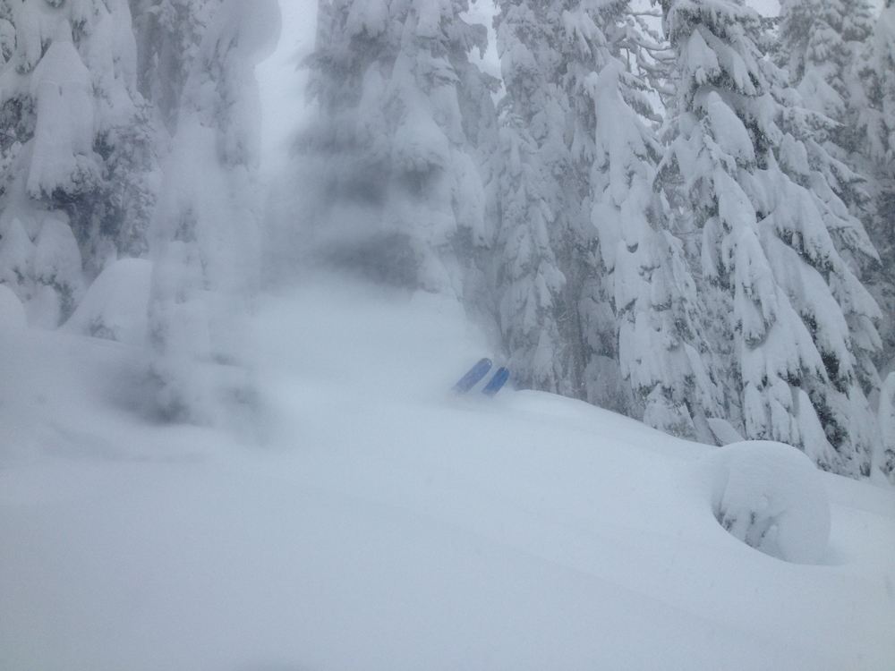 It was kinda deep today