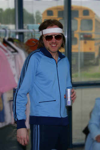 "It's tough being this good looking, you have to carry a stick!!"