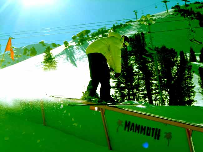 itty bitty hittin up the down ledge rail