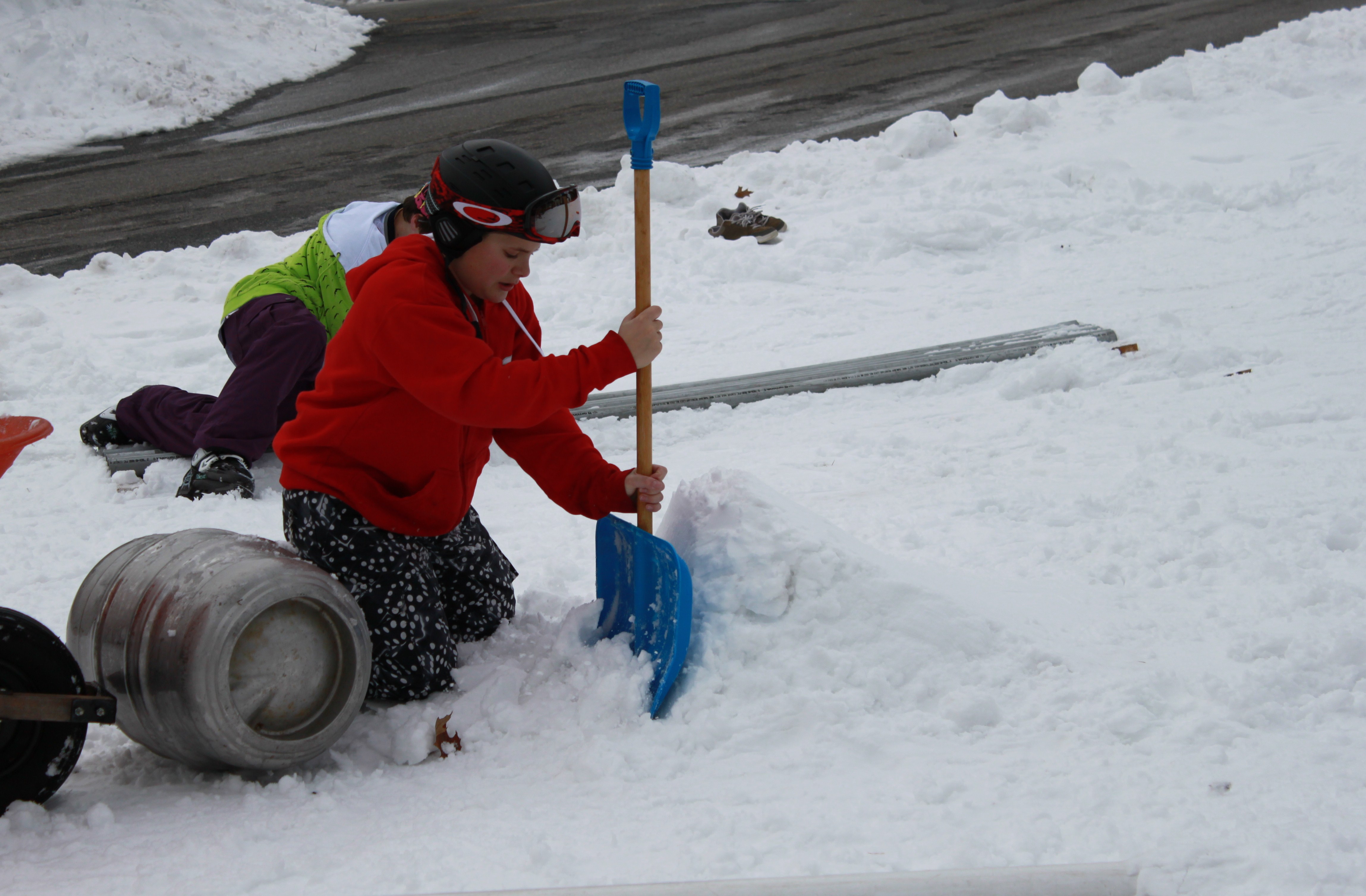 Jake carvin out the jump