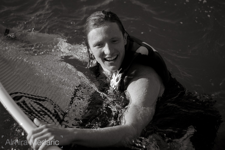 James Woods wakesurfing!