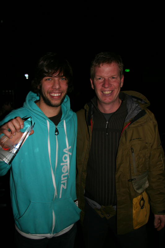 Jan Schuster of Voleurz with proud parent