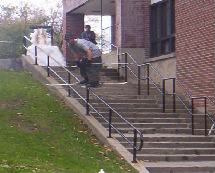 JD Zicat - D-Struct Am rippin at whitby ontario urban session with GAGNIER