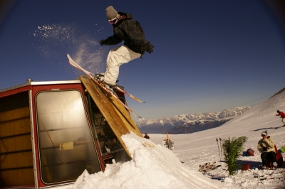 Jib arround on a selfmade quater