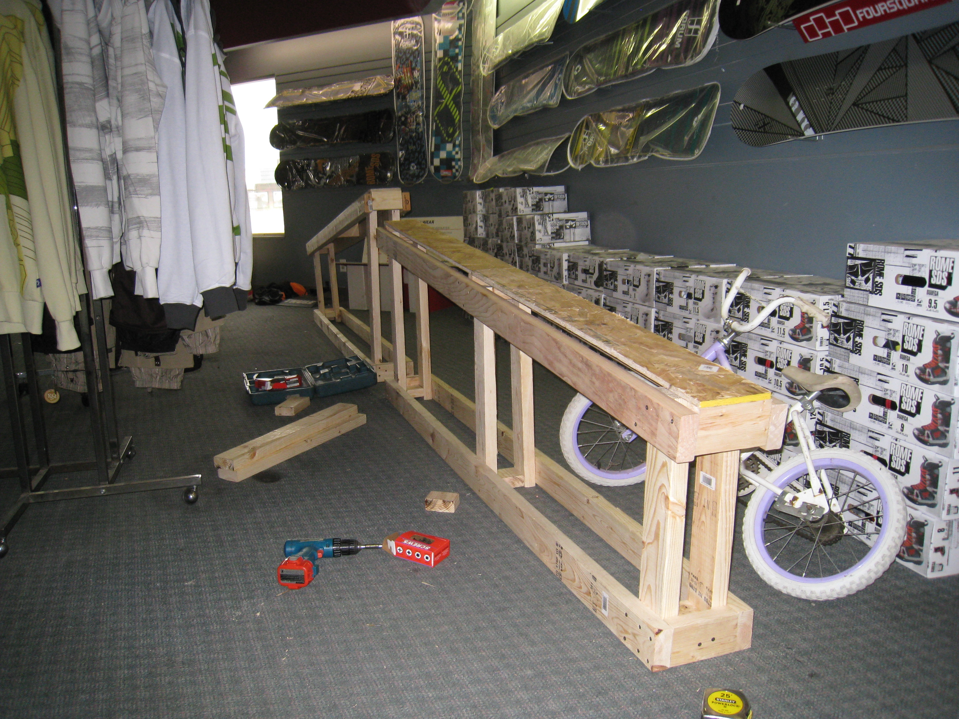 Jib in progress from the rear