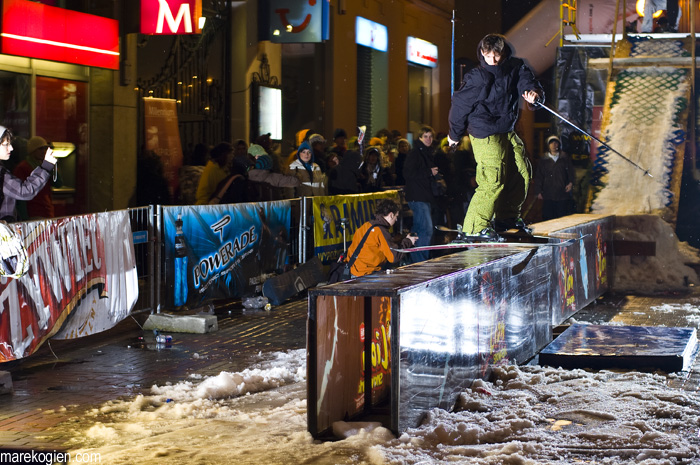 Jib jam inside a city