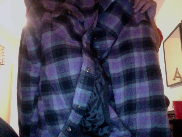 Jiberish purple flannel 2xl
