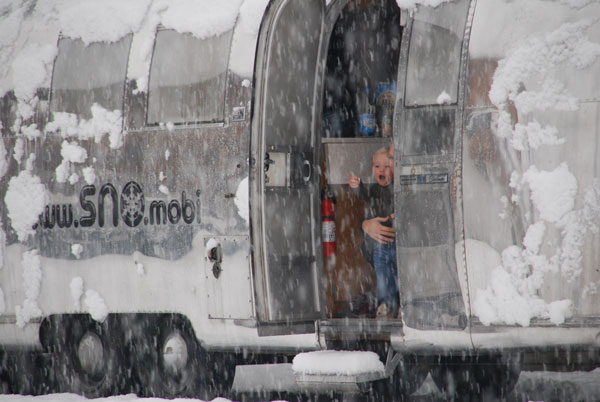 Jimmy's first Alpine snow