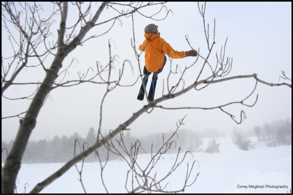 Joe Fitz throwing a backflip