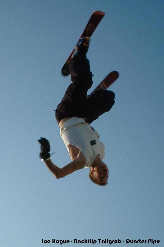 Joe Hague - Backflip Tailgrab - Quarter Pipe