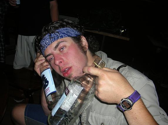 Jordan polishes off 40oz number 3 and 4.