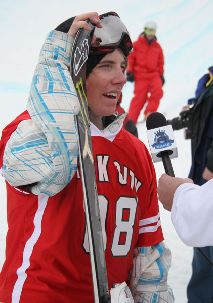 Jossi doing the winning interview