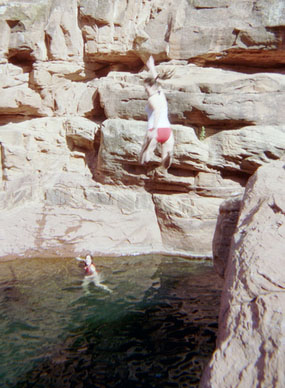 Jumpin..... water was FREEZING