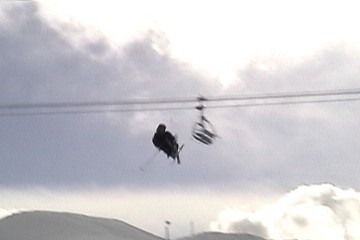 jumping and doin a neat trick