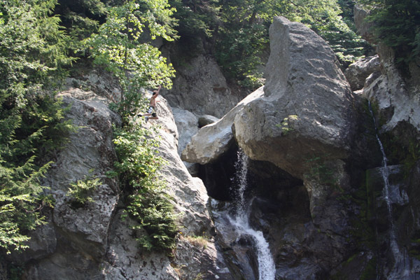 Jumping at Bash Bish