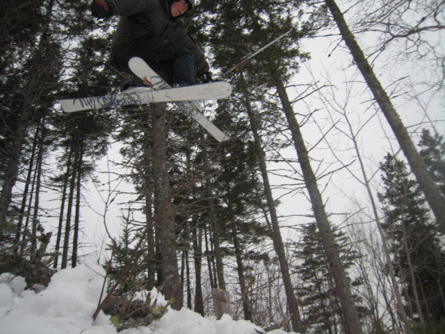 Jumping from the woods