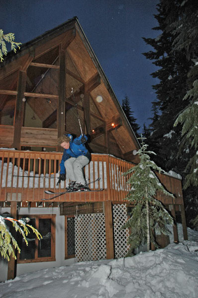 Jumping off deck