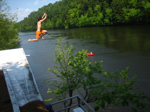 Jumping over a tree- 30ft