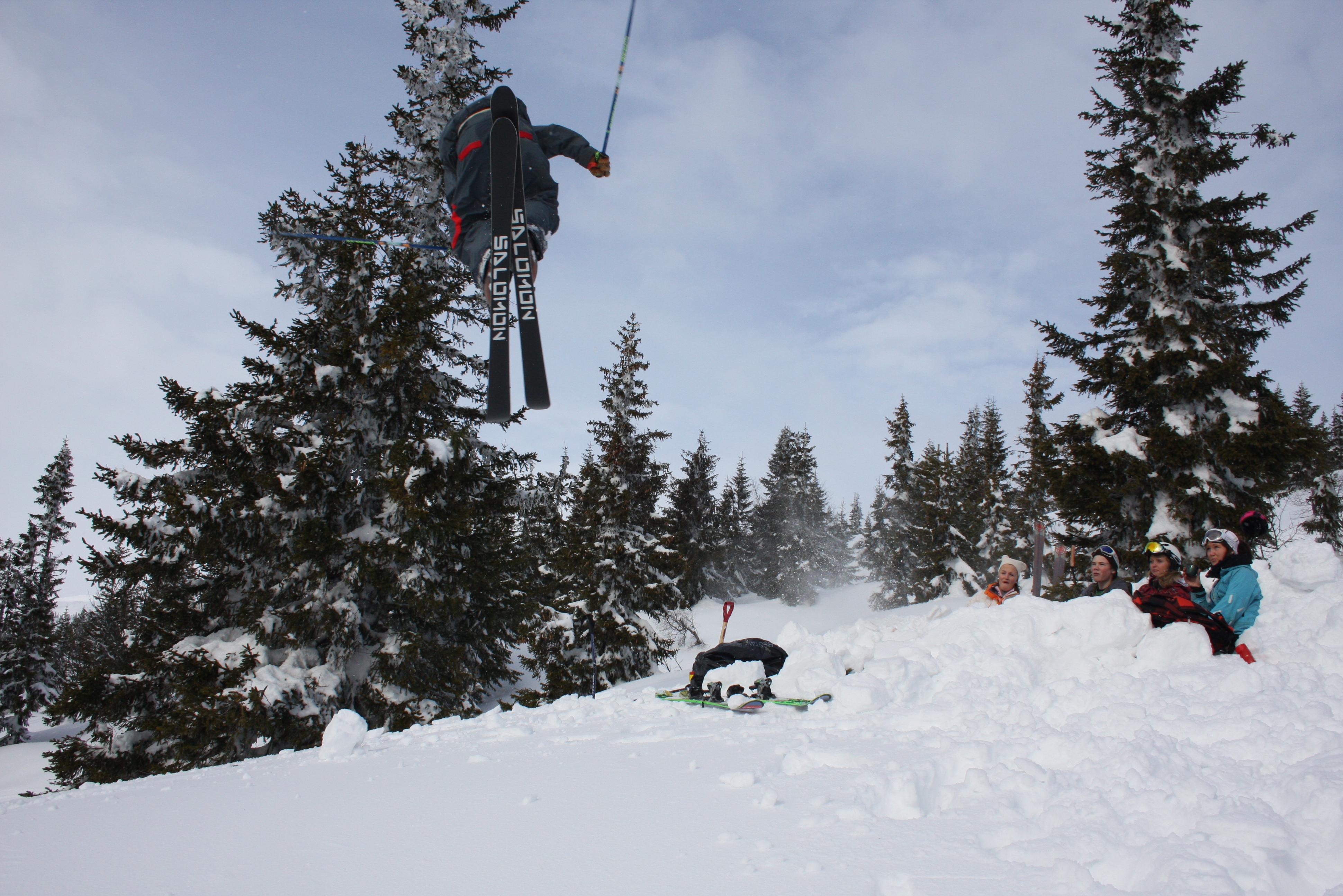 Jumping over some friends