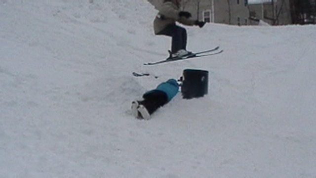 Jumping over the can and dan