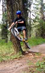 just a simple jump by our camp site